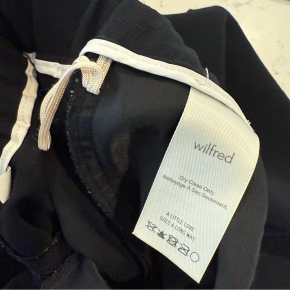 Wilfred- Black Crepe Dorantal Pull On Trouser Pants Size 2 - Picture 7 of 9